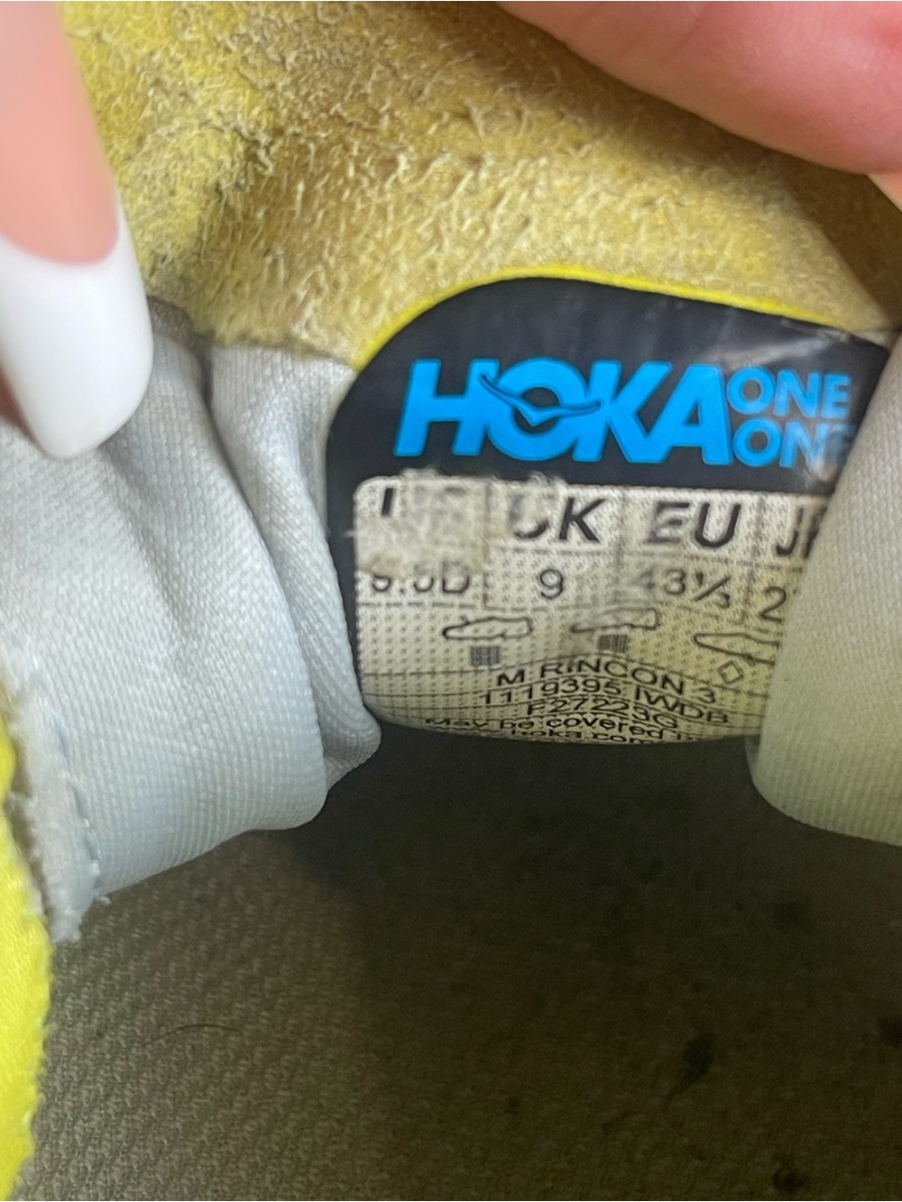 Hoka Z5181 Mens Ice Water/Diva Blue Rincon 3 Low Top Running Sneakers Size 9.5 - Picture 10 of 10